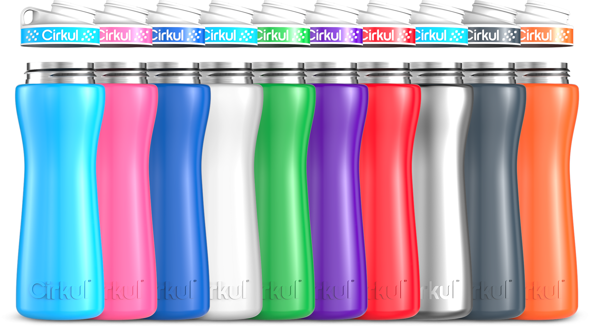 Custom 22oz. Stainless Steel Bottle & Comfort Grip Lid - Image 2